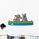Two Dogs In A Canoe Wall Decal