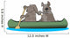 Two Dogs In A Canoe Wall Decal