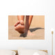 Closeup feet on beach summer Wall Mural