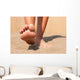 Closeup feet on beach summer Wall Mural
