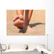 Closeup feet on beach summer Wall Mural