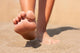 Closeup Feet On Beach Summer Wall Decal
