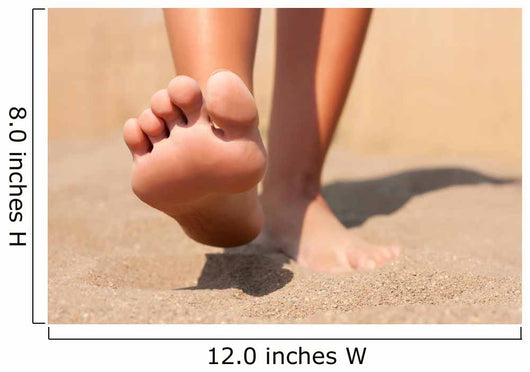 Closeup feet on beach summer Wall Mural