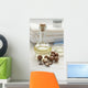 Bottle with macadamia oil Wall Mural