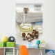 Bottle with macadamia oil Wall Mural