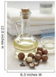 Bottle with macadamia oil Wall Mural
