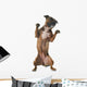 playing Staffordshire bull terrier Wall Decal