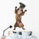 playing Staffordshire bull terrier Wall Decal
