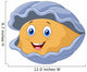 Cartoon Happy Oyster Wall Decal