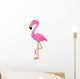Cartoon Flamingo Bird Wall Decal