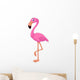 Cartoon Flamingo Bird Wall Decal