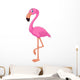 Cartoon Flamingo Bird Wall Decal