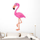 Cartoon Flamingo Bird Wall Decal