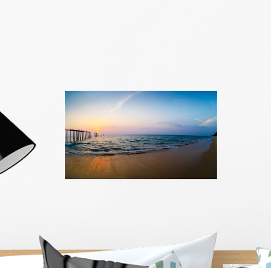Decline on the seashore Wall Mural