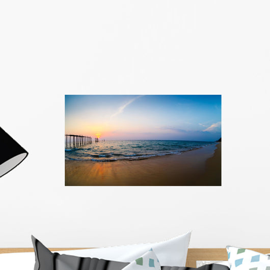 Decline on the seashore Wall Mural