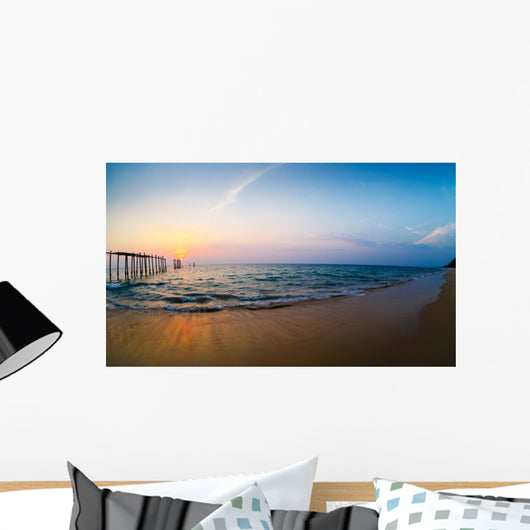 Decline on the seashore Wall Mural