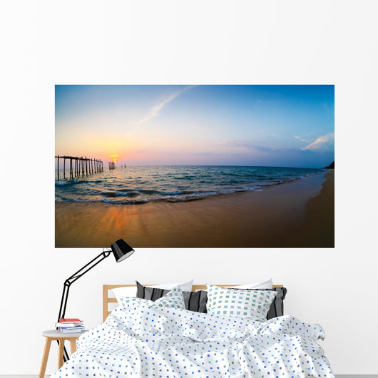 Decline on the seashore Wall Mural