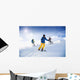 Drei Skifahrer Wall Mural