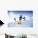 Drei Skifahrer Wall Mural