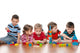 Five Children In Kindergarten Wall Decal