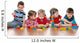 Five children in kindergarten Wall Decal