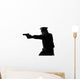 Silhouette Policeman Wall Decal