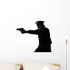 Silhouette Policeman Wall Decal