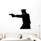 Silhouette Policeman Wall Decal