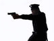 Silhouette Policeman Wall Decal