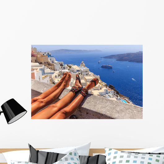 Relax at Santorini II Wall Mural