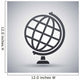 Globe icon, stock vector Wall Mural