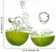 Lime splashing Wall Decal
