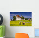 Wieskirche in Bayern mit Haflinger Wall Mural