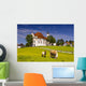 Wieskirche in Bayern mit Haflinger Wall Mural