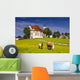 Wieskirche in Bayern mit Haflinger Wall Mural