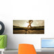 Fit woman running fast Wall Mural