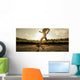 Fit woman running fast Wall Mural