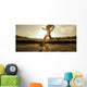 Fit woman running fast Wall Mural