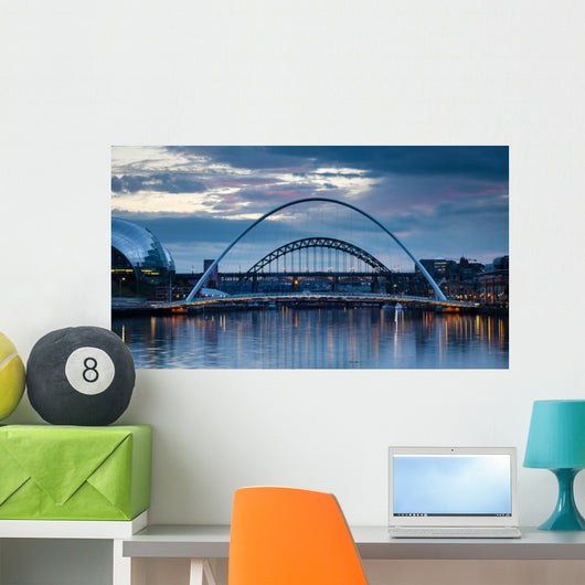 Gateshead Evening Wall Mural