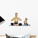 Mom and daughter fitness Wall Decal