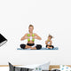 Mom and daughter fitness Wall Decal