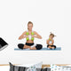 Mom and daughter fitness Wall Decal