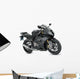 Black sport motorcycle Wall Decal