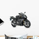 Black sport motorcycle Wall Decal