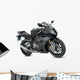 Black sport motorcycle Wall Decal