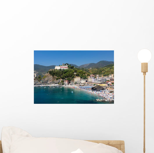 Monterosso al Mare, Cinque Terre, Italy on a summer day Wall Mural