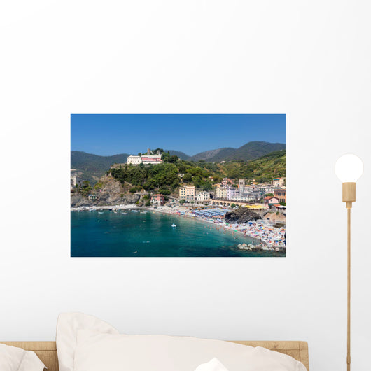 Monterosso al Mare, Cinque Terre, Italy on a summer day Wall Mural
