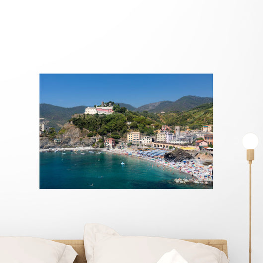 Monterosso al Mare, Cinque Terre, Italy on a summer day Wall Mural