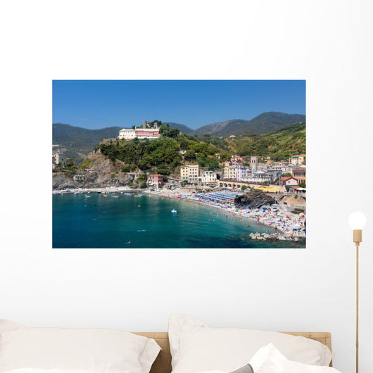 Monterosso al Mare, Cinque Terre, Italy on a summer day Wall Mural
