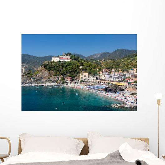 Monterosso al Mare, Cinque Terre, Italy on a summer day Wall Mural